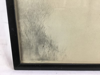 Lot 207 - Charles Prosper Sainton (1861-1914) silverpoint, 'Spirits of the Marsh', signed, 35 x 29cm, glazed frame