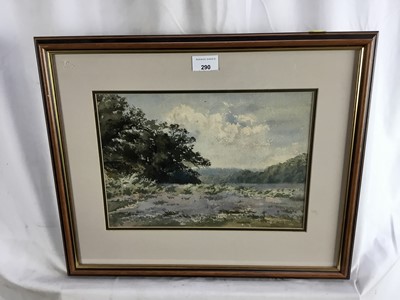 Lot 238 - English School, early 20th century, watercolour - rural landscape, 23cm x 33cm, in glazed frame