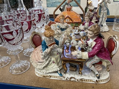 Lot 231 - Collection of cut glass and various figurines