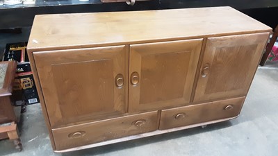 Lot 1270 - Errol elm golden dawn sideboard