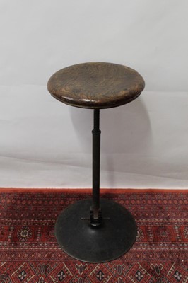 Lot 1449 - Vintage elm seated machinists stool