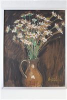 Lot 1000 - Peter Collins, oil on board - still life of...