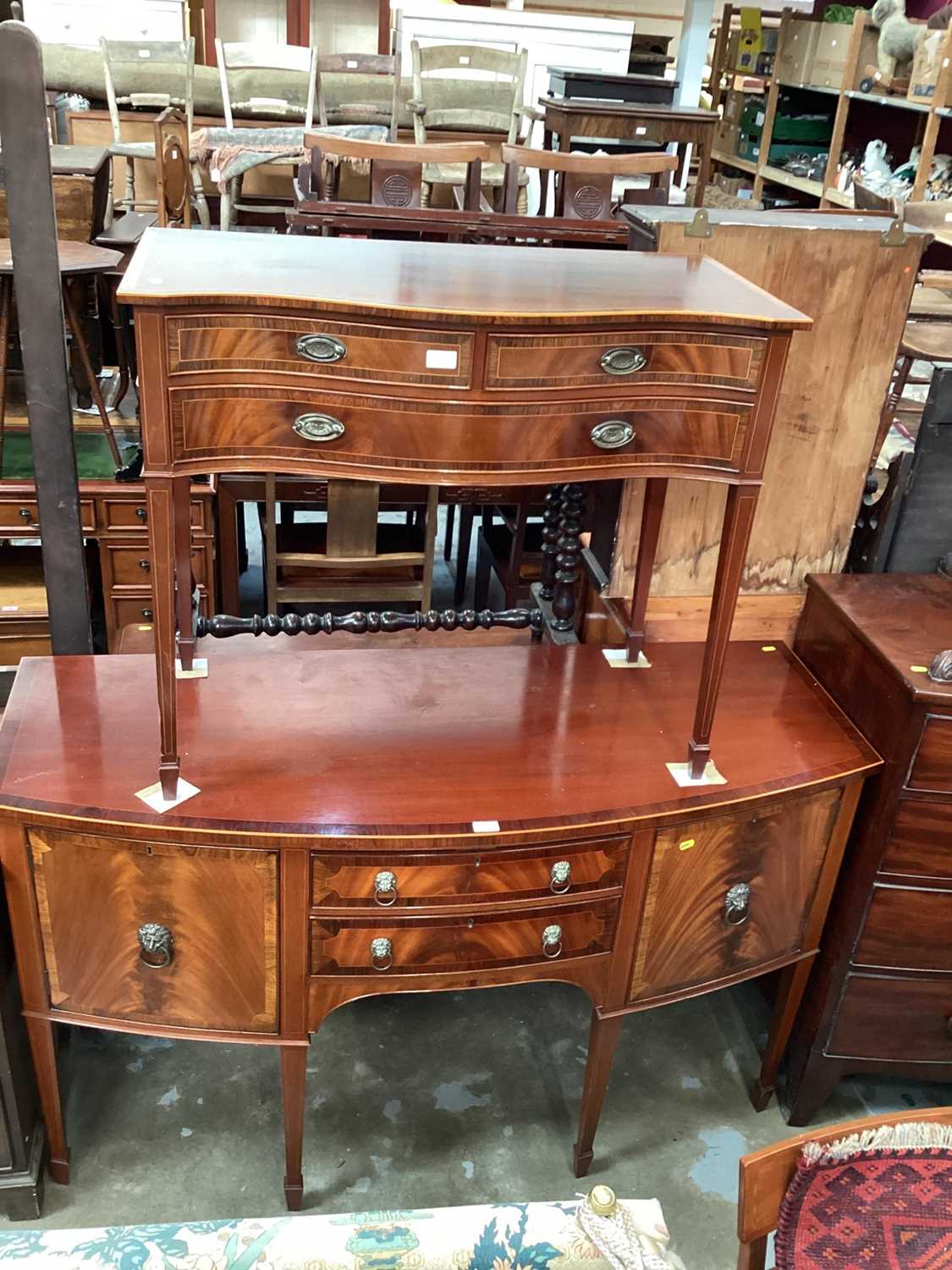 Lot 1204 - Redman and Hales dining room suite, table,
