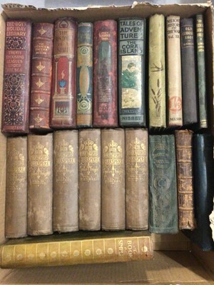 Lot 338 - Two boxes of antiquarian books