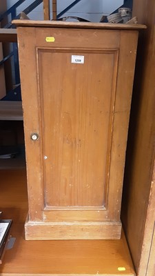 Lot 1259 - Two pine pot cupboards