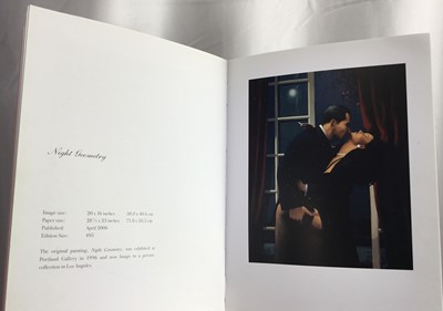 Lot 154 - Jack Vettriano - signed limited edition colour print in glazed frame- 'Night Geometry', purchased from The Portland Gallery, London