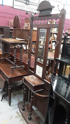 Lot 1214 - Late Victorian hall stand