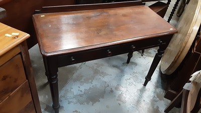 Lot 1212 - Victorian mahogany hall table with two drawers