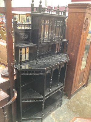 Lot 1215 - Victorian ebonised sideboard