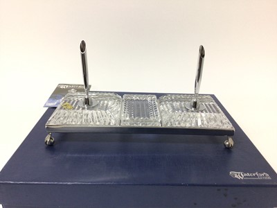 Lot 116 - Boxed Waterford Crystal desk stand