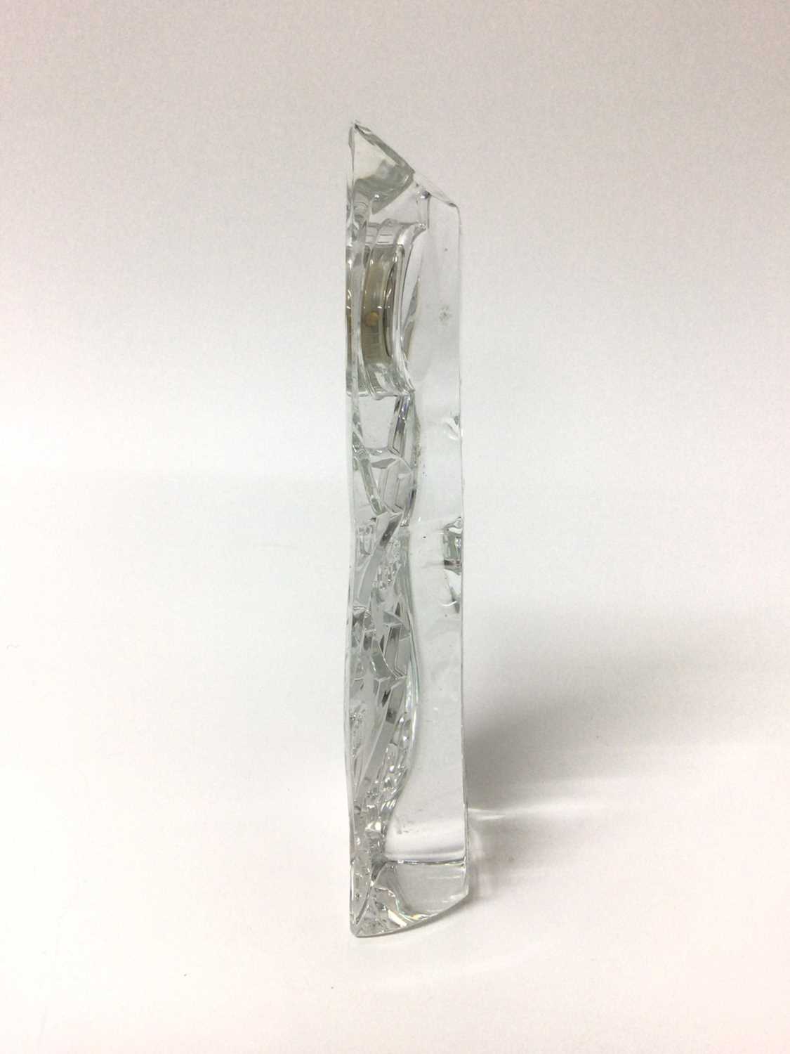 Lot 107 - Waterford Crystal 'Celtic Stone' desk clock