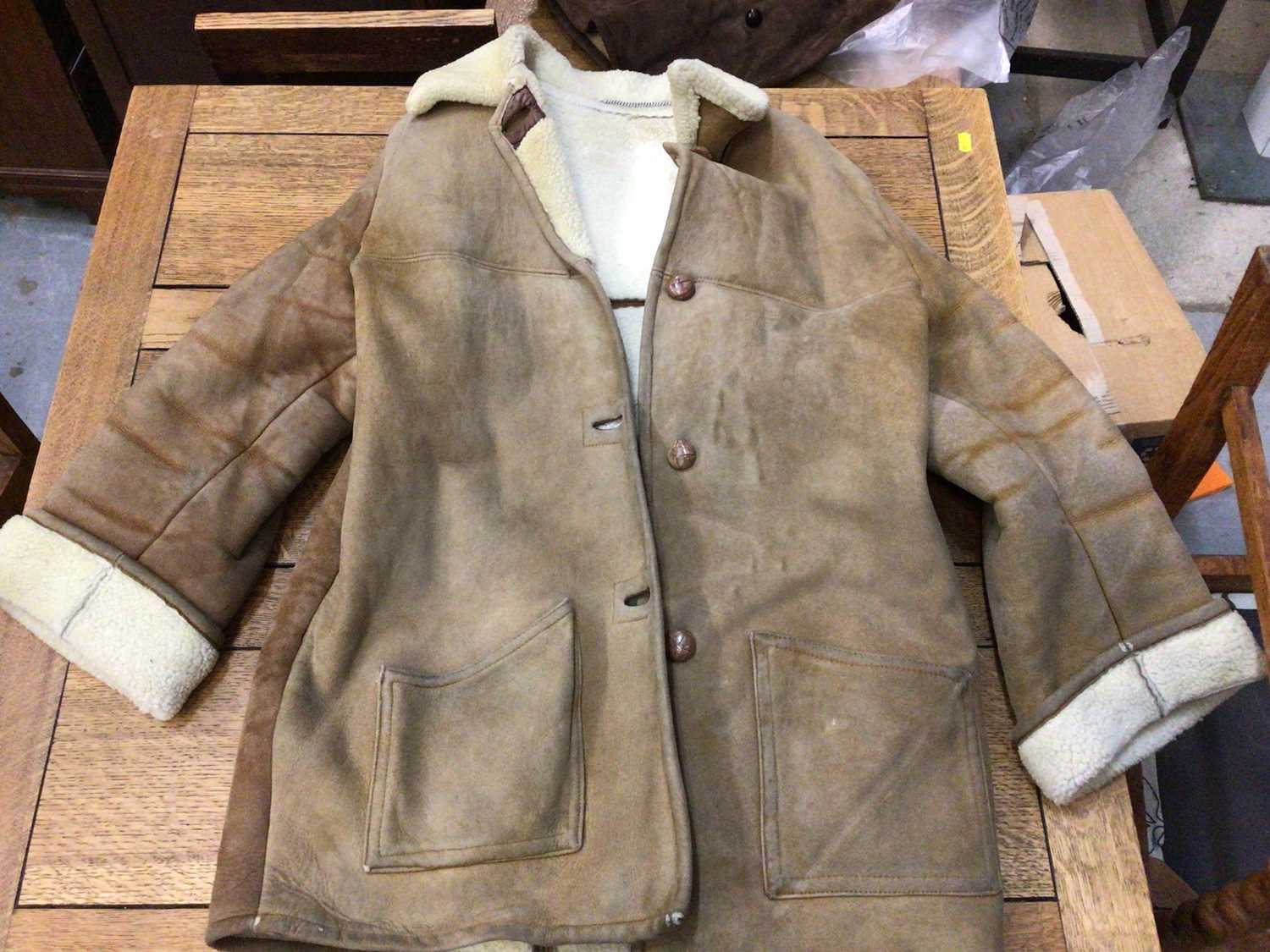 Lot 813 - 2 vintage sheepskin coats