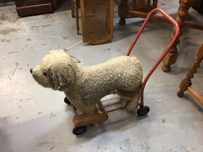 Lot 812 - Vintage child's dog walker on wheels