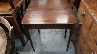 Lot 1240 - Antique mahogany tea table