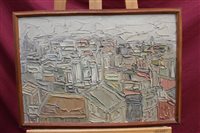Lot 1018 - Simone Gambus (b. 1928), oil on board -...