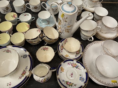 Lot 155 - Group of vintage teawares by Aynsley and others