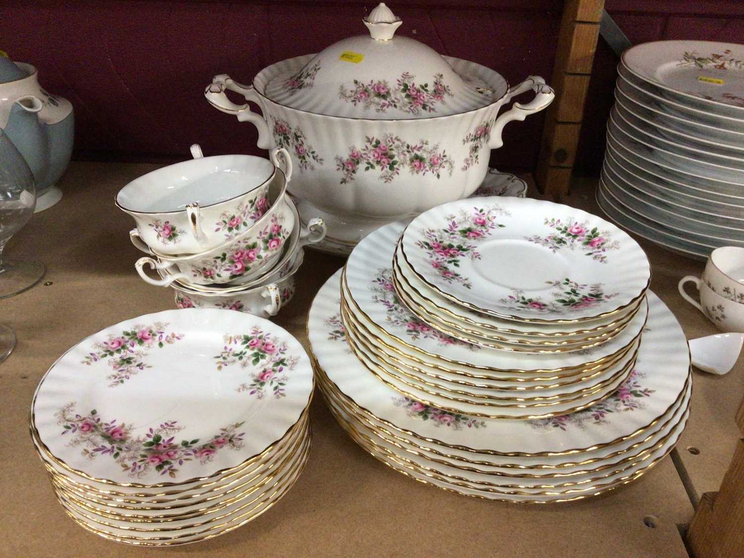 Lot 887 - Royal Albert Lavender Rose dinner service