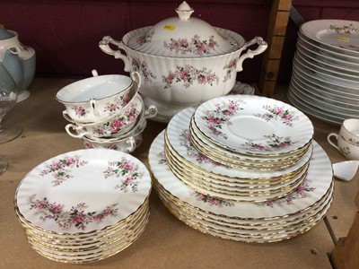 Lot 887 - Royal Albert Lavender Rose dinner service including soup tureen