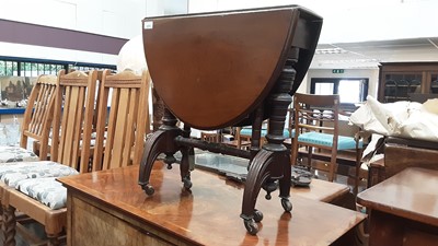 Lot 1213 - 19th century mahogany sutherland table