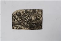 Lot 1024 - 17th century Continental School woodblock...