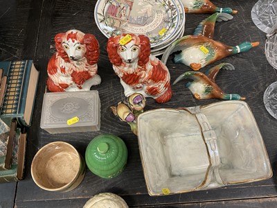 Lot 139 - Ceramics by Clarice Cliff, Carltonware, glassware and other items