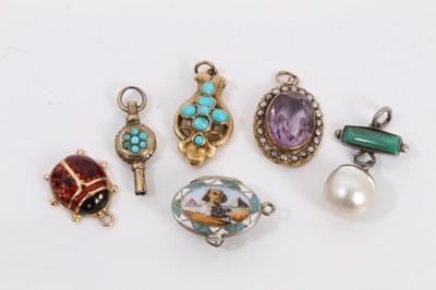 Lot 783 - Group of antique pendants