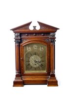 Lot 1053 - Victorian bracket Clocksck with Westminster...