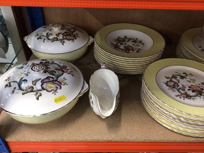 Lot 96 - Masons dinner service, cut glass sundae dishes and other decorative china