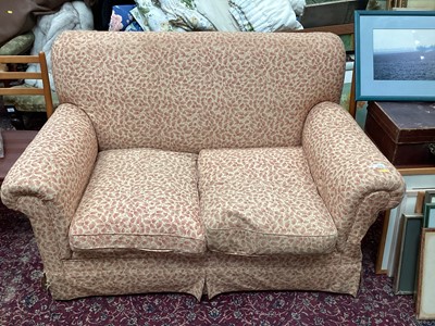 Lot 1295 - Late Victorian drop-end two seater sofa