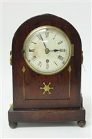 Lot 1063 - 19th century mantel Clocksck with...