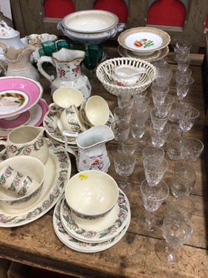 Lot 36 - Collection of 19th century and later ceramics and glass, including Foley, Susie Cooper, etc