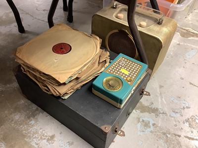 Lot 234 - Decca record player with records, together with two vintage radios