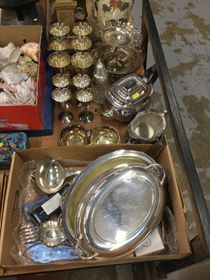 Lot 610 - Lot plated cutlery and sundry plated ware