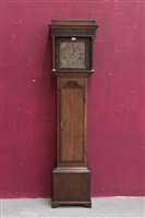 Lot 1067 - 18th century longcase Clocksck with eight day...