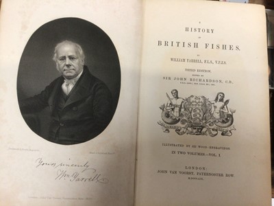 Lot 40 - William Yarrell - three volumes of British Fishes and two of British Birds (5)