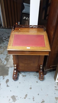 Lot 1344 - Victorian mahogany davenport desk