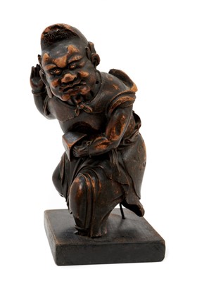 Lot 967 - Chinese  carved wood figure