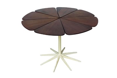 Lot 1431 - 1960s Petal dining table by Richard Schultz for Knoll with cedar / redwood petals on metal base