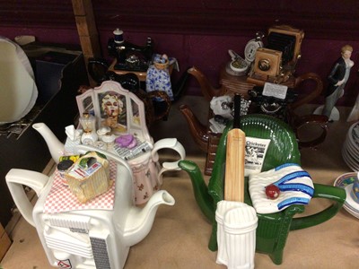 Lot 838 - Seven novelty tea pots including Thomas Cardew designs