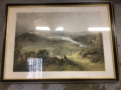 Lot 842 - Three coloured etchings with Hogarth frames