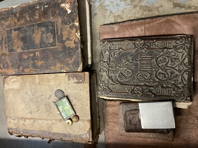 Lot 245 - Early bibles, and box of sundries