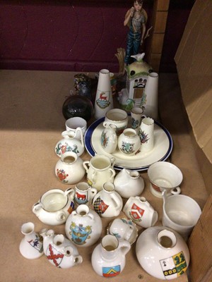 Lot 846 - Crest ware, Spode tea ware and presentation plates, plus other china