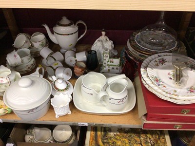 Lot 846 - Crest ware, Spode tea ware and presentation plates, plus other china