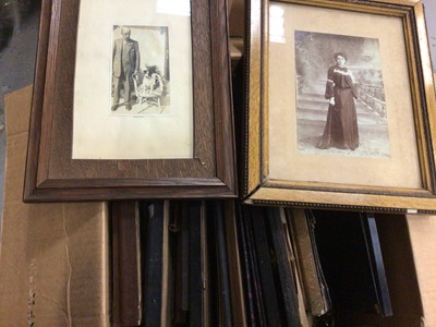 Lot 45 - Two boxes of Victorian and later photographs