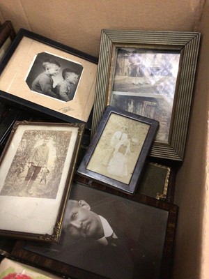 Lot 45 - Two boxes of Victorian and later photographs