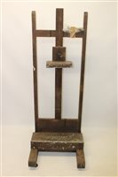 Lot 1105 - Early 20th century oak artists' adjustable...