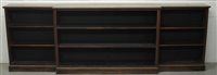 Lot 1107 - 19th century rosewood low breakfront open...