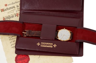Lot 577 - 1950s gentleman's Vacheron & Constantin 18ct gold ultra-thin wristwatch, circa 1957.