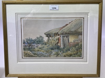 Lot 108 - William Fraser Garden (1856-1921), watercolour - Cottage Garden, apparently unsigned, 17.5cm x 26cm, in glazed gilt frame