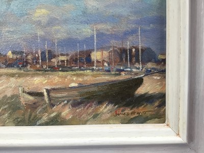 Lot 39 - James Hewitt (b. 1934) oil on board - ‘The Downs, Maldon’, signed, 23cm x 18cm, framed
